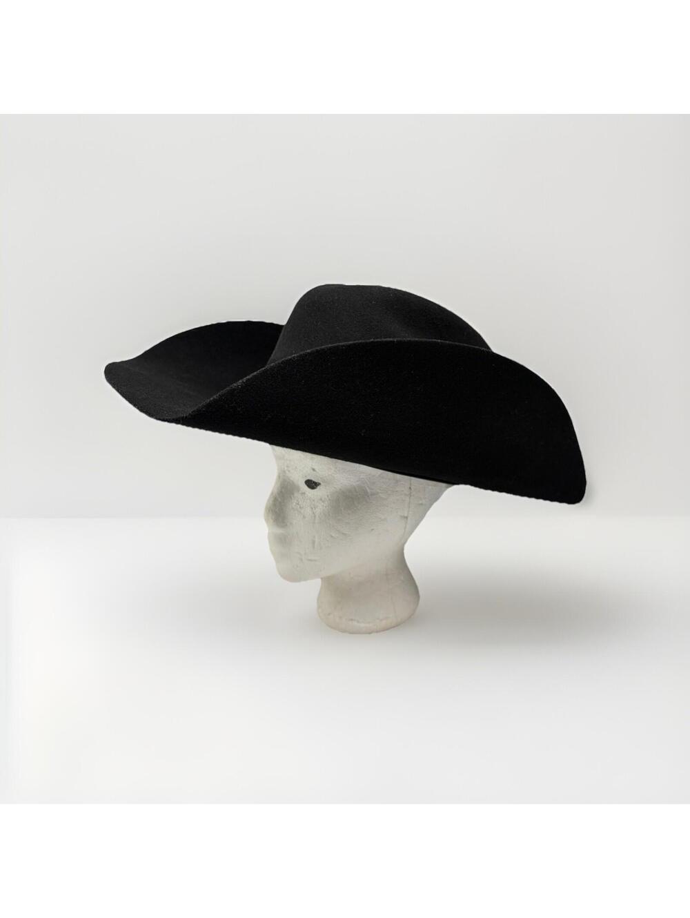 Cody James Cowboy Hat 3X Men's Black Wool Size 7 3/8 MINT